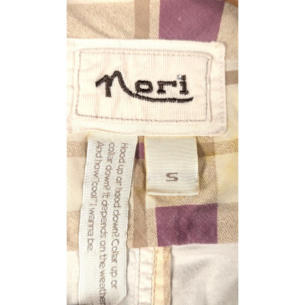 Nori Women's Corduroy Jacket Size S Ivory Cream Button Front Utility Jacket - Picture 5 of 11